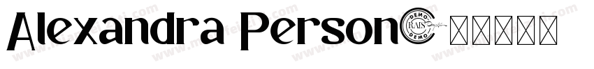 Alexandra Person字体转换